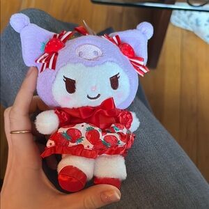 Rare Japan Exclusive Kuromi Strawberry Plush from Sanrio Flagship Store